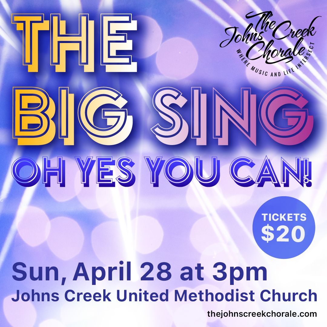 the big sing johns creek chorale promo
